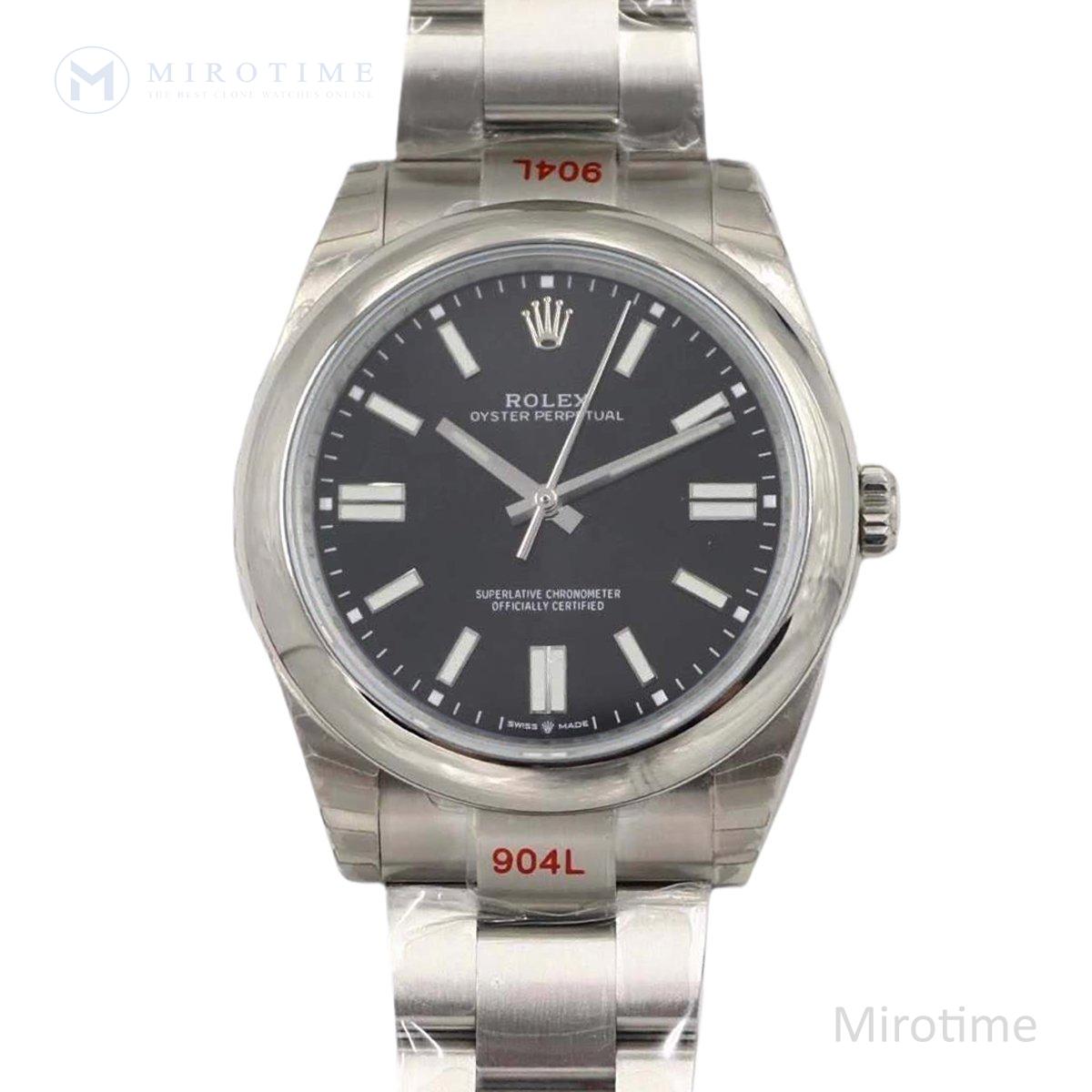 Oyster Perpetual 41mm Bright Black Dial 114300