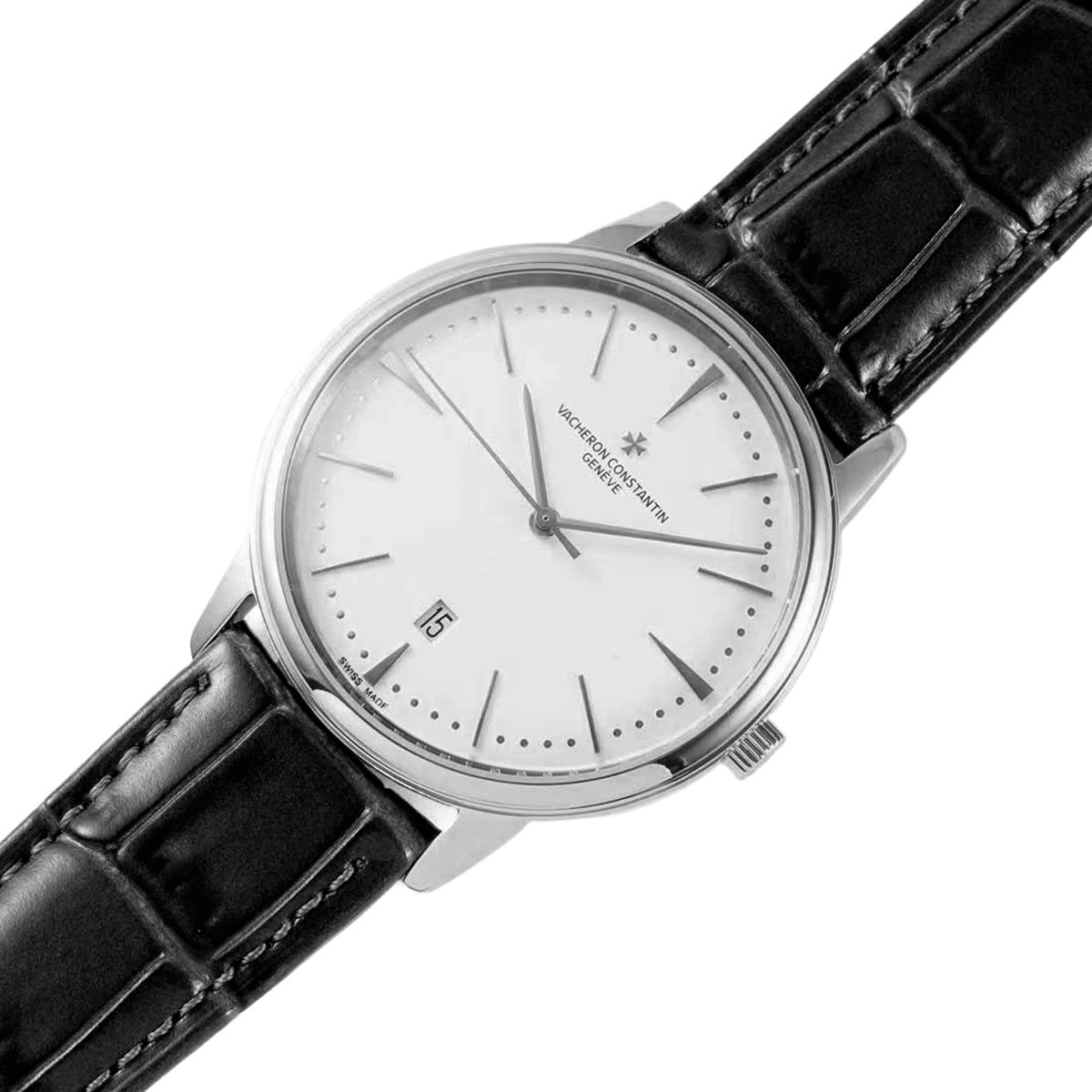 Patrimony White Dial in White Gold Ref: 85180