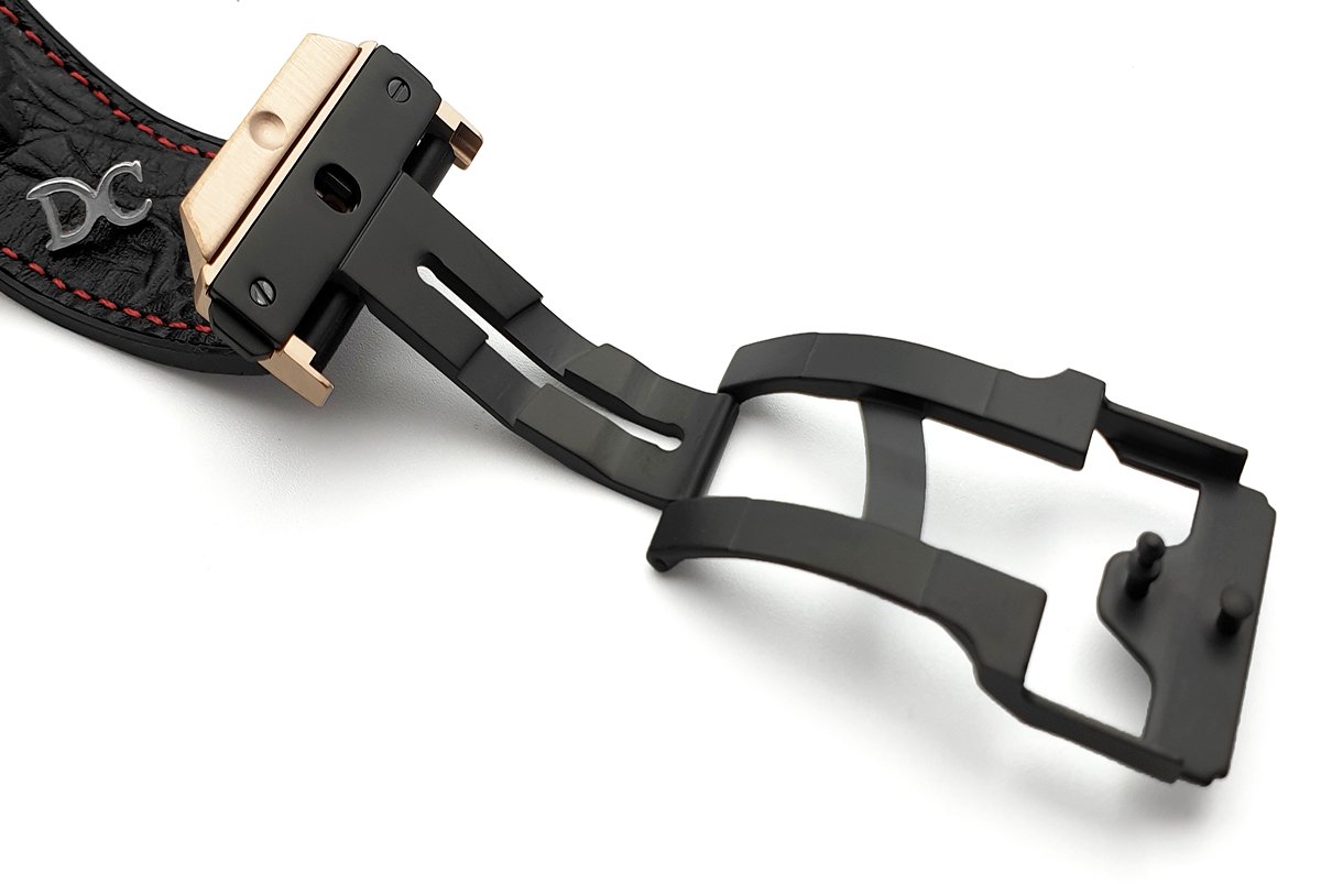 King Power F1 Black Dial Chronograph in Rose Gold