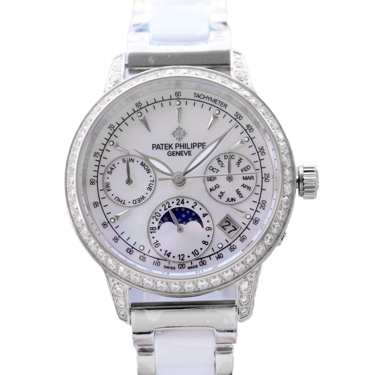 Grand Complications Ladies First Perpetual Calendar with D1am0nd Bezel in White Gold