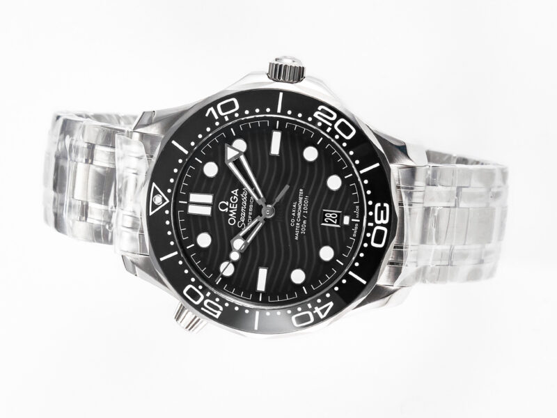 Seamaster Diver 300M VSF 1:1 Best Edition Black Ceramic Black Dial on SS Bracelet A8800 V2